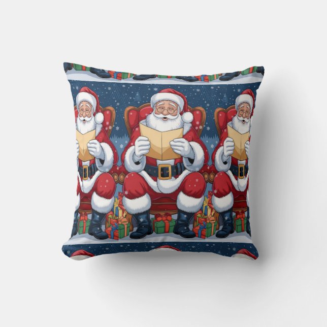 Coussin Père Noël Bonne Nouvelle année 💐 (Recto)