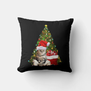 Coussin Père Noël Cat