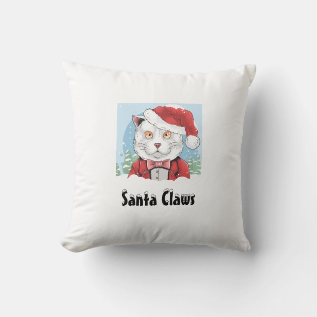 Coussin Père Noël Claws (Recto)
