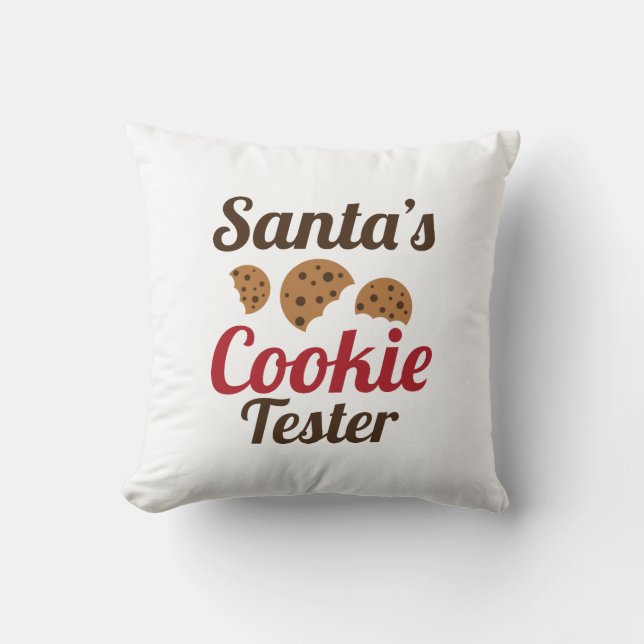 Coussin Père Noël Cookie Tester (Recto)