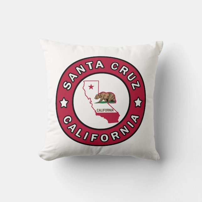 Coussin Père Noël Cruz Californie (Recto)