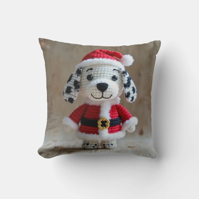 Coussin Père Noël Dalmatien Cushion (Recto)