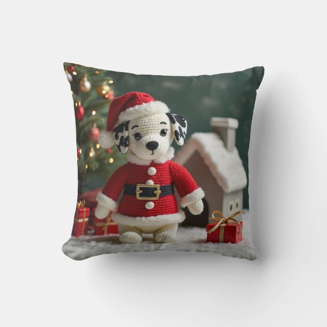 Coussin Père Noël Dalmatien Cushion (Recto)