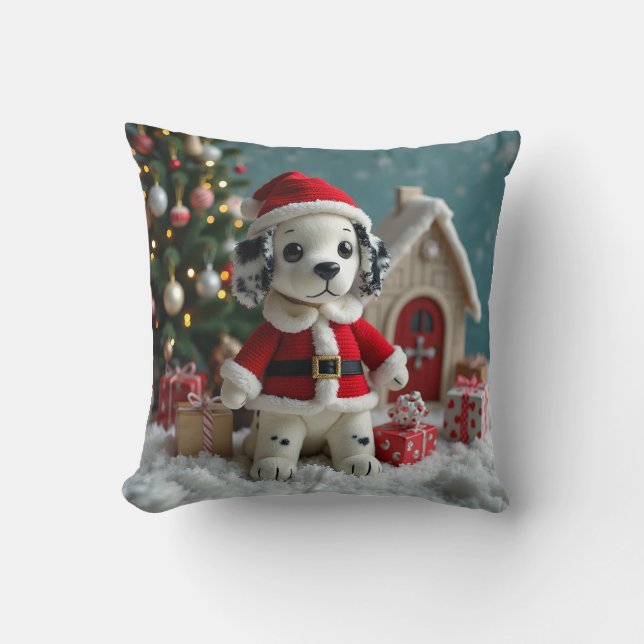 Coussin Père Noël Dalmatien Cushion (Recto)