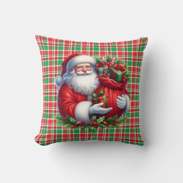 Coussin Père Noël de Noël (Recto)