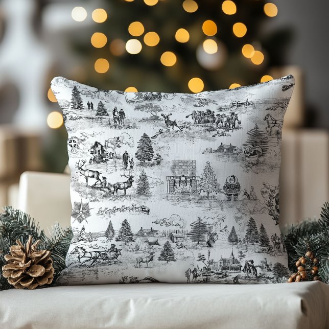 Coussin Père Noël de Noël vintage (Créateur téléchargé)