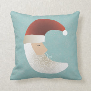 Coussin Père Noël endormi demi lune Noël Bendel