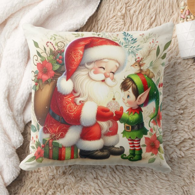 Coussin Père Noël et Elfe 1  (Couverture)