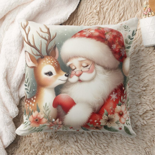 Coussin Père Noël Et Le Rindeer 4 (Couverture)