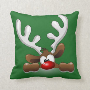 Coussin Père Noël et renne