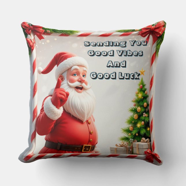 Coussin Père Noël et Snowman (Recto)
