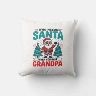 Coussin Père Noël Famille