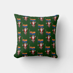 Coussin Père Noël Festive Avec L'Enseigne De L'Arizona