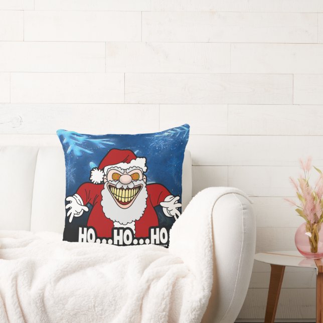 Coussin Père Noël flippant Graphiques Screwball HOHOHO (Canapé)