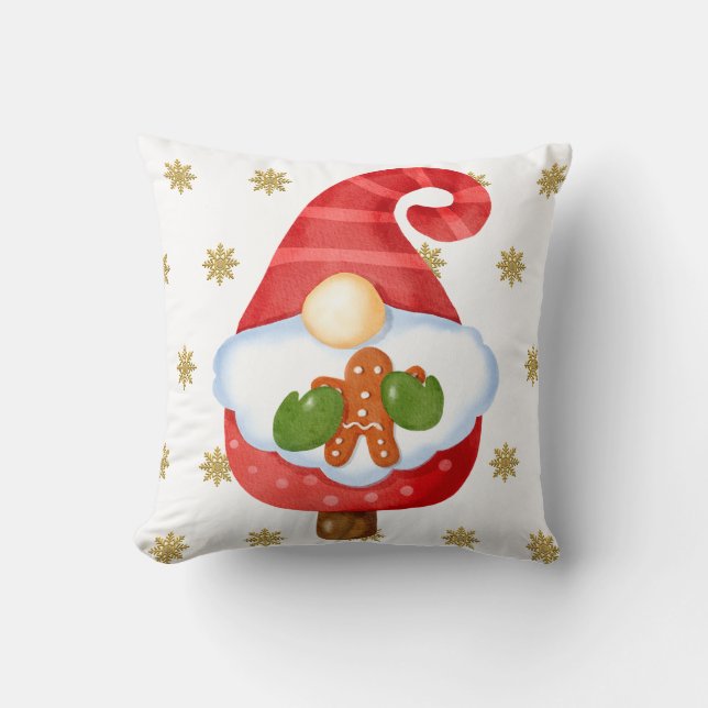 Coussin Père Noël Gnome (Recto)