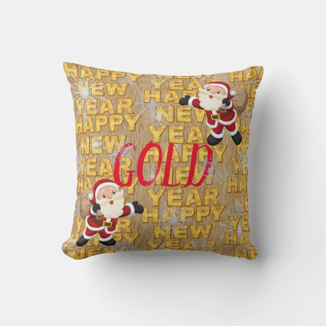 Coussin Père Noël Gold (Recto)