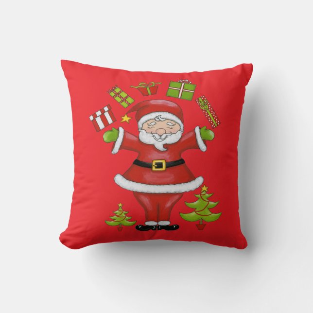Coussin Père Noël impertinent (Recto)