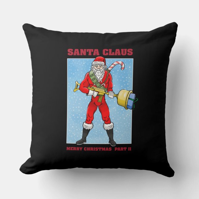Coussin Père Noël Joyeux Noël 2ème partie (Recto)