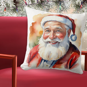 Coussin Père Noël Père Père Noël Portrait visage personnal