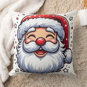 Coussin Père Noël qui rit 