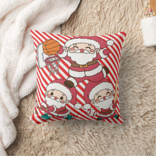 Coussin Père Noël sportive