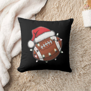 Coussin Père Noël Sports Homme Joueur de football de Noël