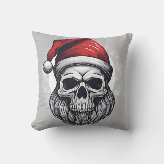 Coussin Père Noël squelette (Recto)