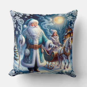 Coussin Père Noël, Traîneau, et Noël Cosy