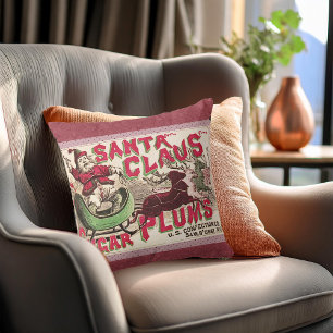 Coussin Père Noël Vintage Pralines Antique Bonbons
