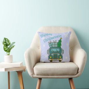 Coussin Père Noël vue de devant Joyeux Noël