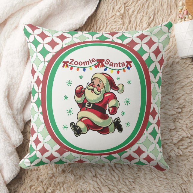Coussin Père Noël Zoomie Noël (Couverture)