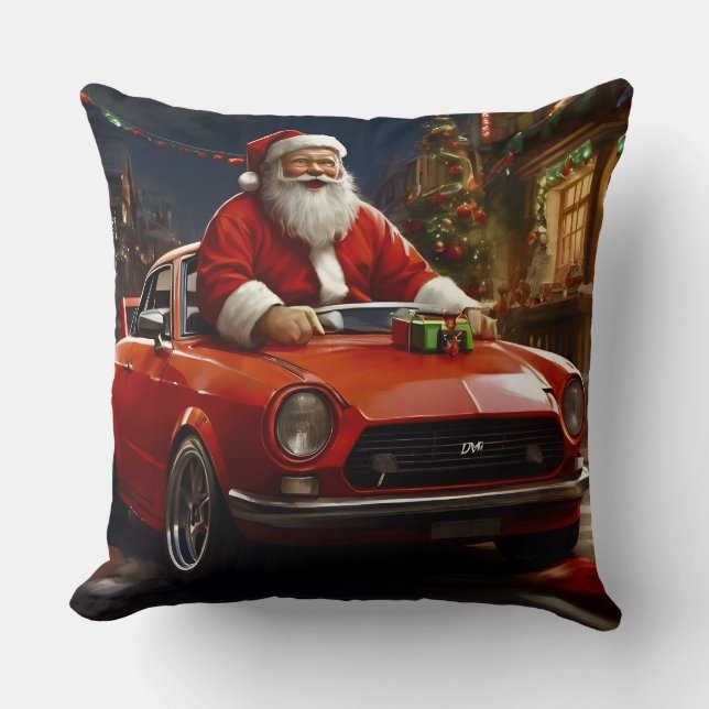 Coussin Père Noël's Little Red Convertible (Recto)