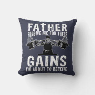 Coussin Père, pardonne-moi des gains