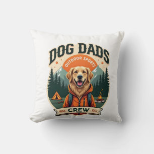 Coussin Pères de chien vintage Équipage de sports de plein
