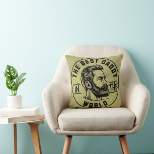 Coussin Pères Légendaires Cool – Conception de Typographie