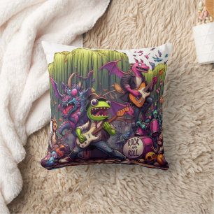Coussin Performances Rock Avec Créatures Imaginaires