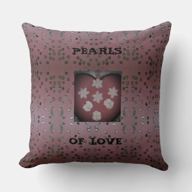 Coussin Perles d'amour (Recto)