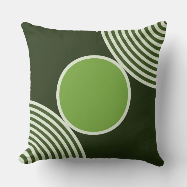 Coussin Perles Motif Dans Les Tons D'Oreiller À Jets Verte (Recto)