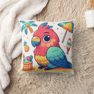 coussin perroquet