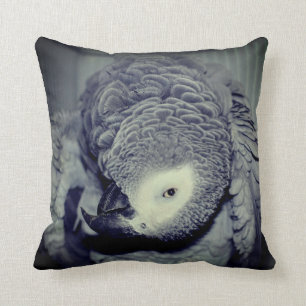 Coussin Perroquet gris d'Afrique mignonne Oiseau 2  