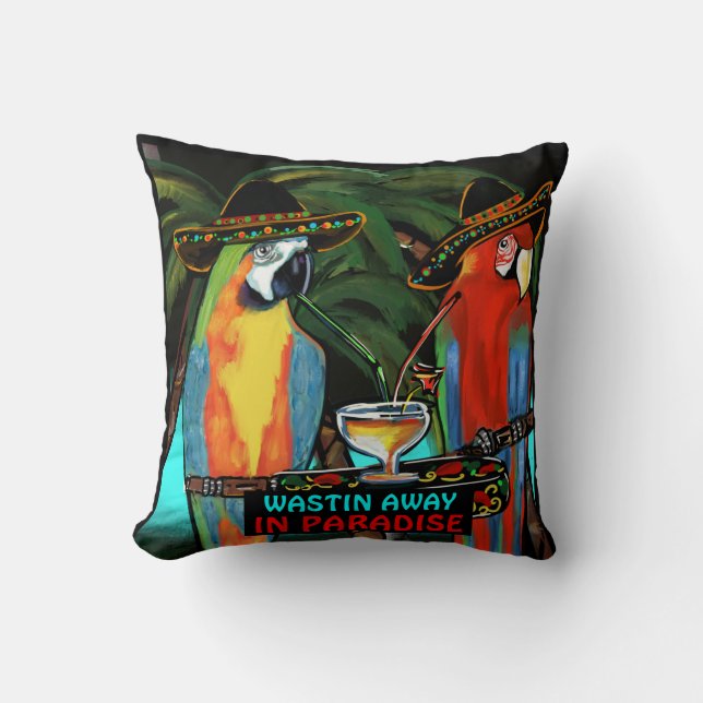 Coussin Perroquets  (Recto)