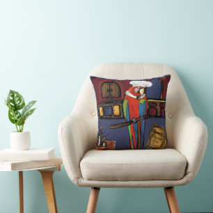 COUSSIN PERROQUETS DE FÊTE         