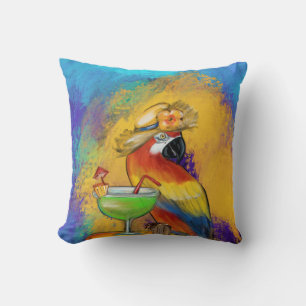 Coussin Perroquets de Fête