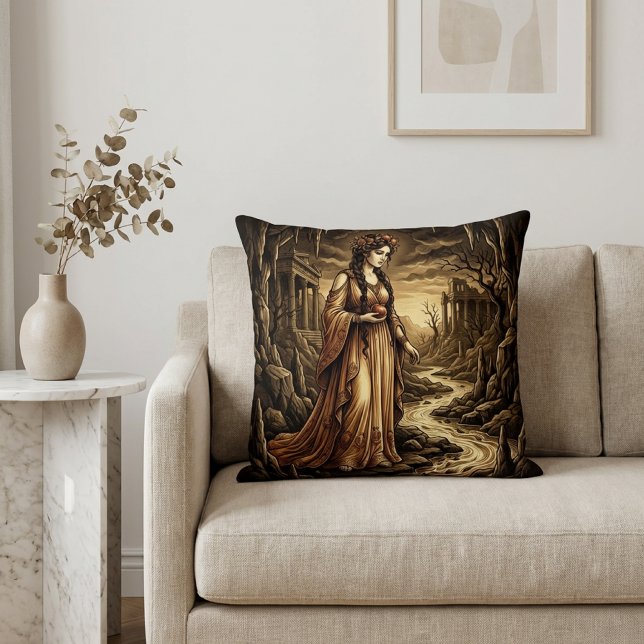 Coussin Perséphone Reine des Enfers (Créateur téléchargé)