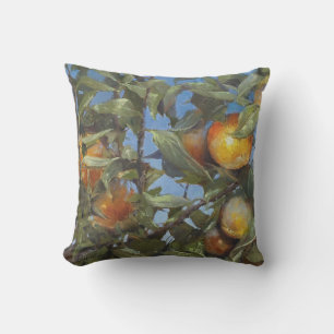 Coussin Persimmon Fruit Tree Belle oeuvre originale