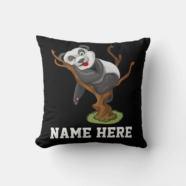 Coussin Personalize Your Own Cute Baby Panda (Recto)
