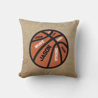 Coussin Personalized Basketball Pillow Add Your Name
