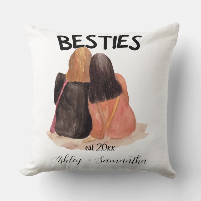 Coussin Personalized best friend est friendship  (Recto)