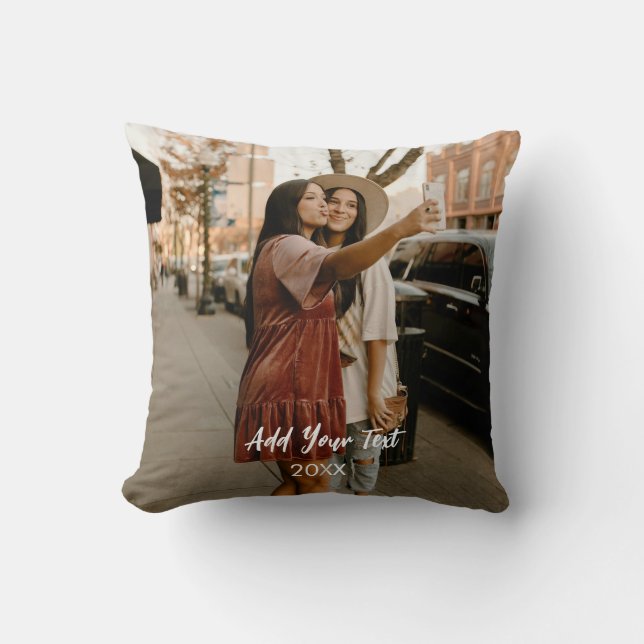 Coussin Personalized Double-Sided Two Photos (Recto)