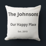 Coussin Personalized Family Mug – Custom Family Name & Yea<br><div class="desc">Add a warm personal touch to your home with this personalized family mug. Designed with a clean, modern layout, this custom mug features a family name, a cozy phrase, and an established year — making it a thoughtful piece for everyday home use. Perfect as a housewarming gift, family keepsake, or...</div>